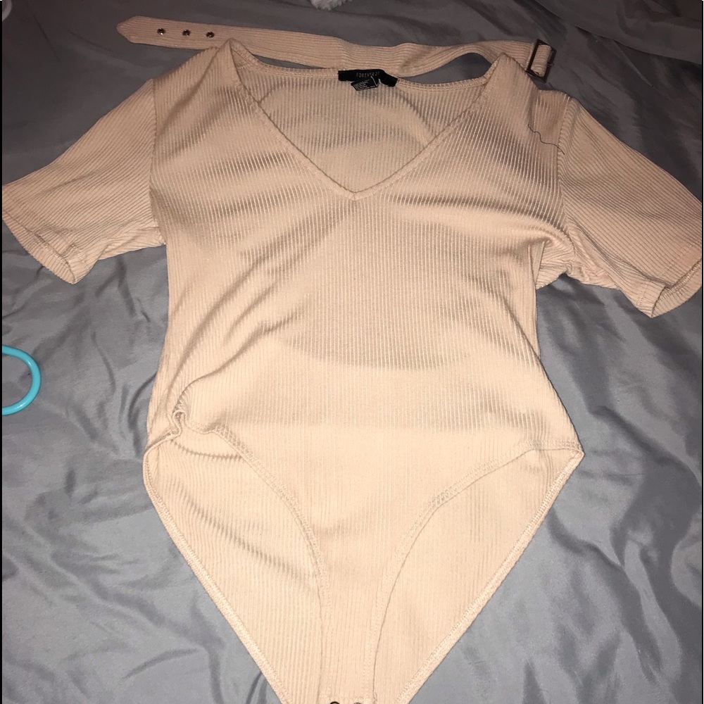 Light pink body suit